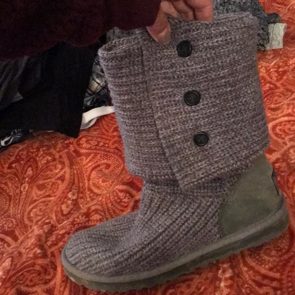 UGG knit grey boots - Picture 4 of 6